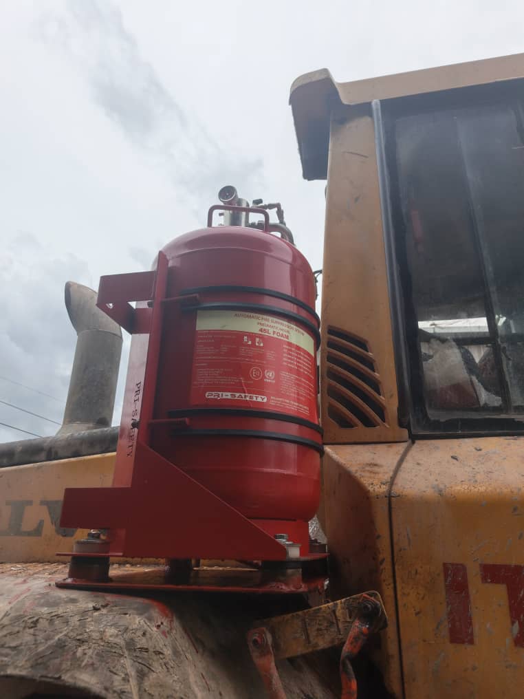 Jumbo Drill Fire Suppression Installation